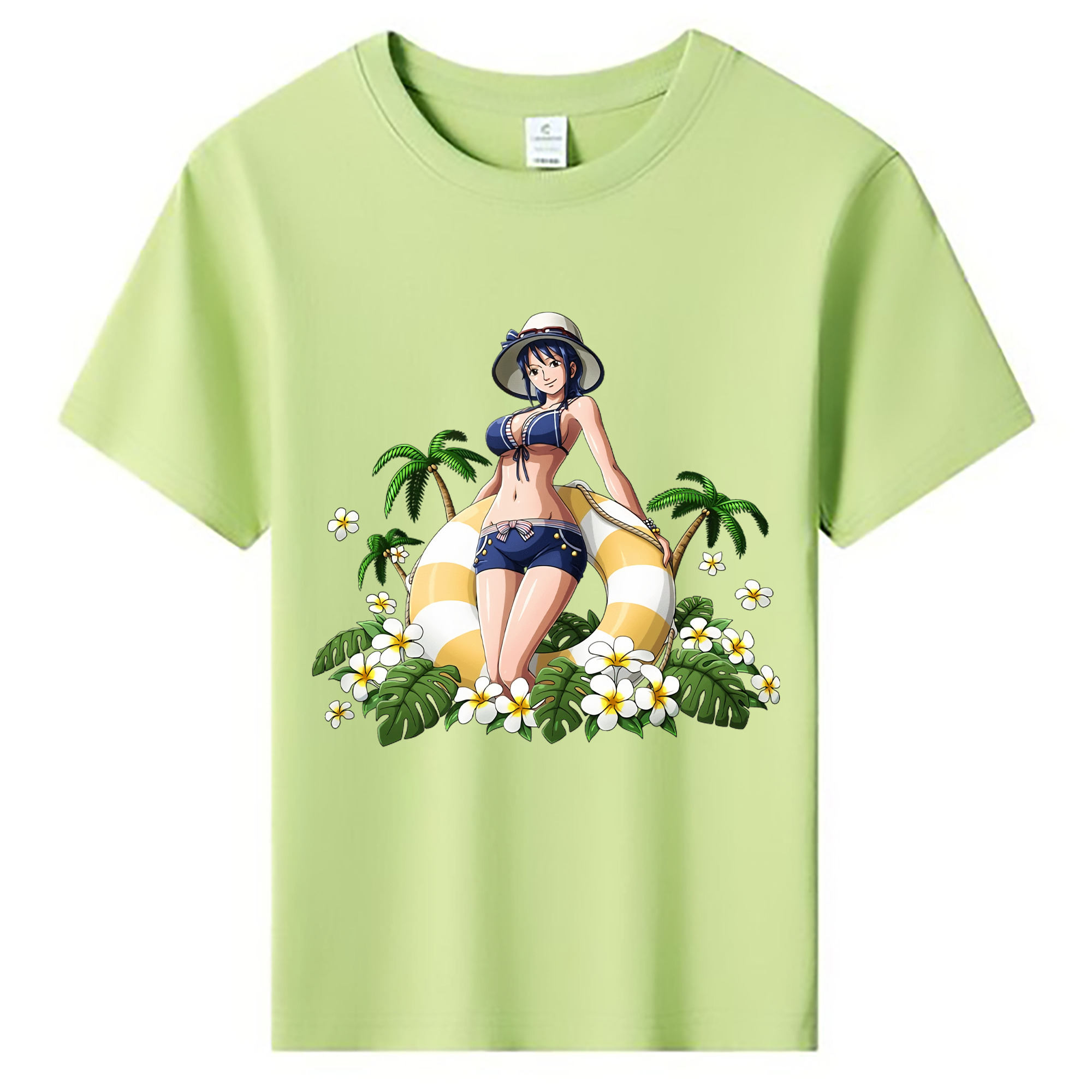 ワンピース ニコ・ロビン ONE PIECE Nico Robin 綿100％キッズTシャツ（フロントプリント）